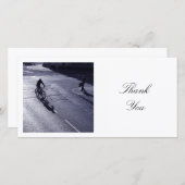 Square Foto - Sonnige Seite Dankeskarte (Vorne/Hinten)