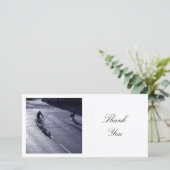 Square Foto - Sonnige Seite Dankeskarte (Stehend Vorderseite)