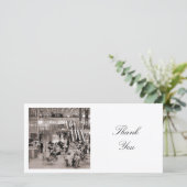 Square Foto - Station Conkurs Dankeskarte (Stehend Vorderseite)