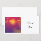 Square Foto - Sunset Dankeskarte (Vorne/Hinten)