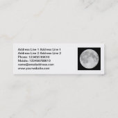 Square Foto - Super Moon Mini Visitenkarte (Rückseite)