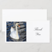 Square Foto - Swan Dankeskarte (Vorne/Hinten)