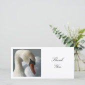 Square Foto - Swan Dankeskarte (Stehend Vorderseite)
