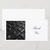 Square Foto - Tastatur Dankeskarte (Vorne/Hinten)