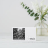 Square Foto (v2) - Bäume, Bute Park, Cardiff Visitenkarte (Stehend Vorderseite)