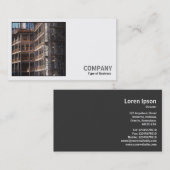 Square Foto (v2) - Bauwesen Visitenkarte (Vorne/Hinten)