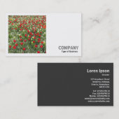 Square Foto (v2) - Bett von Tulips Visitenkarte (Vorne/Hinten)