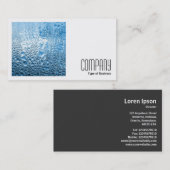 Square Foto (v2) - Blue Water Visitenkarte (Vorne/Hinten)