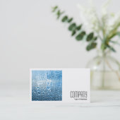 Square Foto (v2) - Blue Water Visitenkarte (Stehend Vorderseite)