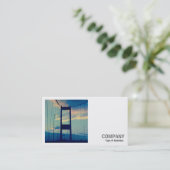 Square Foto (v2) - Bridge to England Visitenkarte (Stehend Vorderseite)