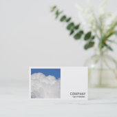 Square Foto (v2) - Cumulus Clouds Visitenkarte (Stehend Vorderseite)
