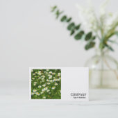 Square Foto (v2) - Daisy Meadow Visitenkarte (Stehend Vorderseite)