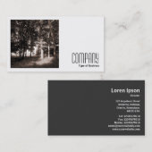 Square Foto (v2) - Edge of the Woods Visitenkarte (Vorne/Hinten)