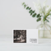 Square Foto (v2) - Edge of the Woods Visitenkarte (Stehend Vorderseite)