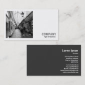 Square Foto (v2) - Einkaufsstraße Visitenkarte (Vorne/Hinten)