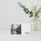 Square Foto (v2) - Einkaufsstraße Visitenkarte (Stehend Vorderseite)