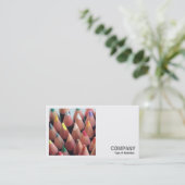 Square Foto (v2) - Farbstifte Visitenkarte (Stehend Vorderseite)