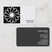 Square Foto (v2) - Geometrische Blume Visitenkarte (Vorne/Hinten)