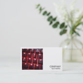 Square Foto (v2) - glühende Tastatur Visitenkarte (Stehend Vorderseite)