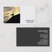 Square Foto (v2) - Hering Gull Sunset Visitenkarte (Vorne/Hinten)