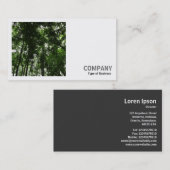 Square Foto (v2) - Holzkanopie 01 Visitenkarte (Vorne/Hinten)