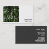 Square Foto (v2) - Holzkanopie 02 Visitenkarte (Vorne/Hinten)