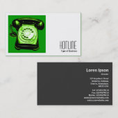 Square Foto (v2) - Hotline Green Visitenkarte (Vorne/Hinten)