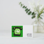 Square Foto (v2) - Hotline Green Visitenkarte (Stehend Vorderseite)