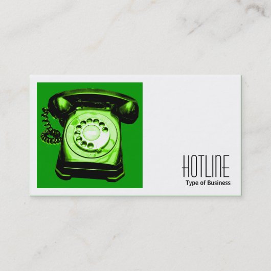 Square Foto (v2) - Hotline Green Visitenkarte (Vorderseite)