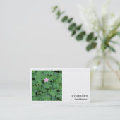 Square Foto (v2) - Lone Geranium Visitenkarte (Stehend Vorderseite)