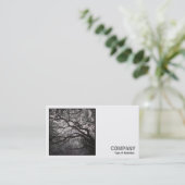 Square Foto (v2) - Magnolia Tree in Blossom 01 Visitenkarte (Stehend Vorderseite)