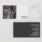 Square Foto (v2) - Magnolia Tree in Blossom 02 Visitenkarte (Vorne/Hinten)