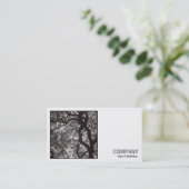 Square Foto (v2) - Magnolia Tree in Blossom 02 Visitenkarte (Stehend Vorderseite)