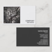 Square Foto (v2) - Magnolia Tree in Blossom 03 Visitenkarte (Vorne/Hinten)