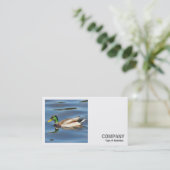 Square Foto (v2) - Mallard Duck Visitenkarte (Stehend Vorderseite)
