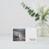 Square Foto (v2) - Motorboot Visitenkarte (Stehend Vorderseite)