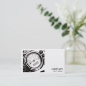 Square Foto (v2) - Motorrad-Geschwindigkeitsmesser Visitenkarte (Stehend Vorderseite)