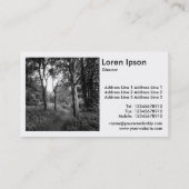 Square Foto (v2) - Pfad im Wald Visitenkarte (Rückseite)