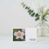 Square Foto (v2) - Pink Anemone Visitenkarte (Stehend Vorderseite)