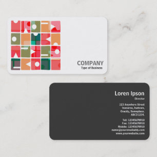 Square Foto (v2) - Rechtecke Abstrakt 120623 Visitenkarte