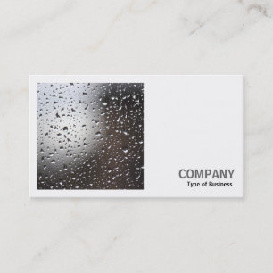 Square Foto (v2) - Regen auf einem Fenster Visitenkarte
