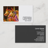 Square Foto (v2) - Rodelpferde Visitenkarte (Vorne/Hinten)