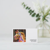 Square Foto (v2) - Rodelpferde Visitenkarte (Stehend Vorderseite)