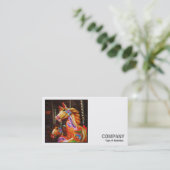 Square Foto (v2) - Rodelpferde Visitenkarte (Stehend Vorderseite)