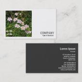 Square Foto (v2) - Rosa Anemonen Visitenkarte (Vorne/Hinten)