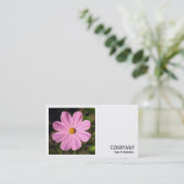 Square Foto (v2) - Rosa Kosmos Visitenkarte (Stehend Vorderseite)