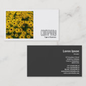 Square Foto (v2) - Schwarz-mit Augen Susans (Rudbe Visitenkarte (Vorne/Hinten)