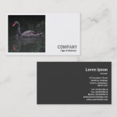 Square Foto (v2) - Schwarzer Schwan Visitenkarte (Vorne/Hinten)