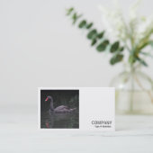 Square Foto (v2) - Schwarzer Schwan Visitenkarte (Stehend Vorderseite)