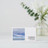Square Foto (v2) - See und Himmel Visitenkarte (Stehend Vorderseite)